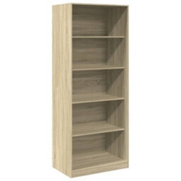 Berkfield Wardrobe Sonoma Oak 80X50X200 Cm Engineered Wood - thumbnail 2