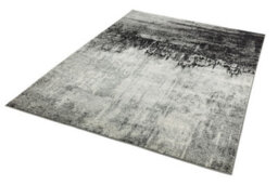 Grey Funky Modern Easy To Clean Abstract Rug For Dining Room-200Cm X 290Cm - thumbnail 3