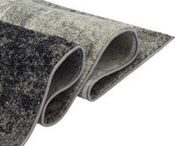 Grey Funky Modern Easy To Clean Abstract Rug For Dining Room-200Cm X 290Cm - thumbnail 6