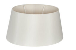 Pacific Lifestyle 35Cm Cream Oval Polysilk Tapered Shade - thumbnail 4