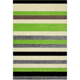 The Rugs Alya Collection Washable Rugs & Runners Striped Design In Green   117G - thumbnail 5