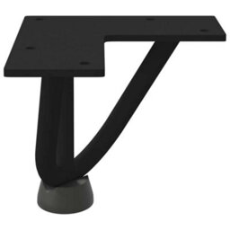Berkfield Hairpin Legs For Coffee Table 4 Pcs Black 10 Cm Solid Steel - thumbnail 6