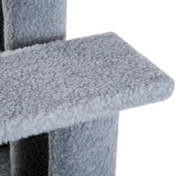 Pawhut Dog Steps For Bed 4 Step Pet Stairs For Sofa Dog Cat Climb Ladder Grey - thumbnail 8
