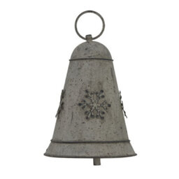 Hill Interiors Metal Bell Christmas Hanging Decoration White (6Cm X 6Cm X 6Cm) - thumbnail 1
