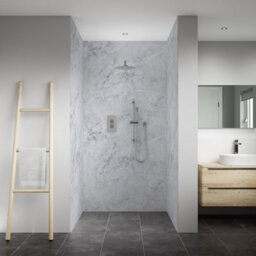 Splashwall Elite 3 Panel Mpc Wall Panel Kit (L)2420mm (W)1200mm - Smoked Marble