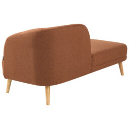 Beliani Right-Hand Chaise Longue Tanlay Fabric Golden Brown - thumbnail 5