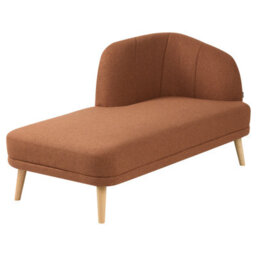 Beliani Right-Hand Chaise Longue Tanlay Fabric Golden Brown - thumbnail 4