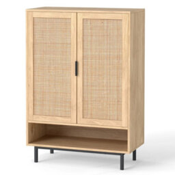 108Cm 6-Tier Rattan Shoe Cabinet - thumbnail 1