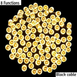 Spot On Dealz 800 Led Warm White Christmas Lights 8 Lighting Modes Indoor Outdoor String Lights For Garden Home Festive Chaser Decoration - thumbnail 4