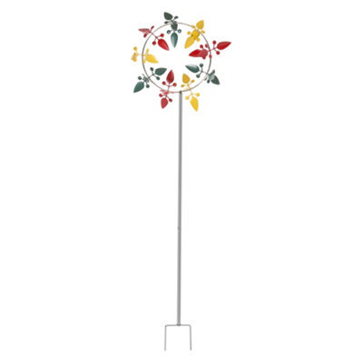 Garden Sanctuary Metal Outdoor Windmill Spinner Weathervane For Garden, Yard, Or Patio Decor - image 1