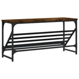 Walplus Shoe Rack Smoked Oak 90X30X45 Cm Engineered Wood - thumbnail 6