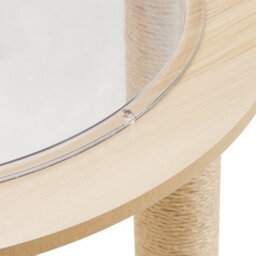 Thehotsale Freestanding Cat Climbing Tower With Acrylic Capsule And 2 Scratching Posts - thumbnail 8