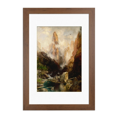 Ak Frames Walnut 24X18 Frame With 18X12 Mount And Perspex Front - image 1
