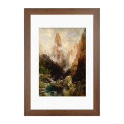 Ak Frames Walnut 24X18 Frame With 18X12 Mount And Perspex Front