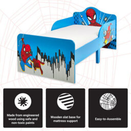 Marvel Spider-Man Toddler Bed: Sturdy Engineered Wood Construction, Fits 140Cm X 70Cm Mattress (Mattress Not Included) - thumbnail 4
