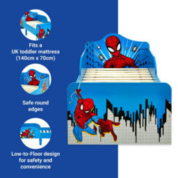 Marvel Spider-Man Toddler Bed: Sturdy Engineered Wood Construction, Fits 140Cm X 70Cm Mattress (Mattress Not Included) - thumbnail 5