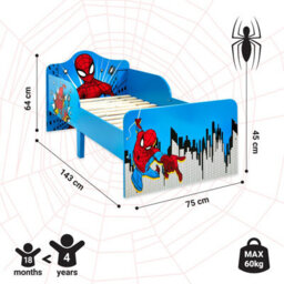 Marvel Spider-Man Toddler Bed: Sturdy Engineered Wood Construction, Fits 140Cm X 70Cm Mattress (Mattress Not Included) - thumbnail 3