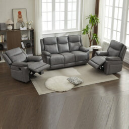 Manual Recliners Sofa, 5 Seater Recliner Couches Set - 1+1+3 Seater - thumbnail 4