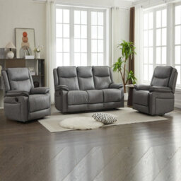 Manual Recliners Sofa, 5 Seater Recliner Couches Set - 1+1+3 Seater - thumbnail 3