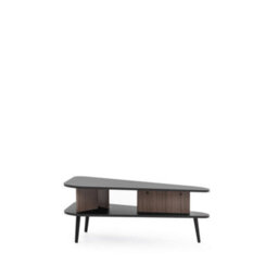Arte Pinelli Coffee Table - Sleek Black Graphite & Oak With Contemporary Design - W1500mm X H400mm X D570mm - thumbnail 2