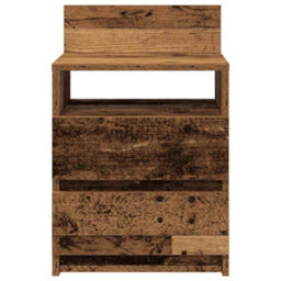 Berkfield Bedside Cabinets 2 Pcs With 2 Drawers Old Wood 40X33X60 Cm - thumbnail 4