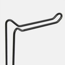 Metal Toilet Roll Holder Freestanding Bathroom Storage Organiser Black - thumbnail 3