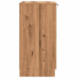 Berkfield Shoe Cabinet Artisian Oak 59X35X70 Cm Engineered Wood - thumbnail 6