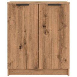Berkfield Shoe Cabinet Artisian Oak 59X35X70 Cm Engineered Wood - thumbnail 4