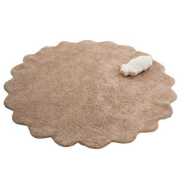 Beliani Kids Rug Anegundi  Light Brown 120 Cm Cotton With Cushion - thumbnail 1