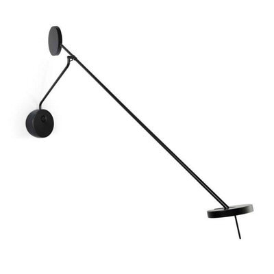 Luminosa Lighting Luminosa Invisible Led Wall Reading Light Matt Blac Touch Dimmer 765Lm 2700K