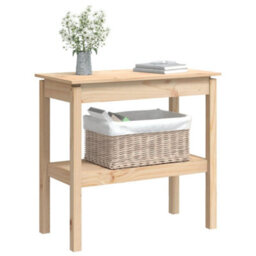 Berkfield Stylish Console Table 80X40X75 Cm Solid Wood Pine - thumbnail 3