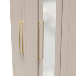 Helmsley Tall 5 Door 2 Drawer 1 Mirror Wardrobe In Kashmir Matt (Ready Assembled) - thumbnail 4