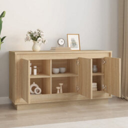 Berkfield Sideboard Sonoma Oak 102X35X55 Cm Engineered Wood - thumbnail 3