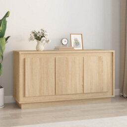 Berkfield Sideboard Sonoma Oak 102X35X55 Cm Engineered Wood