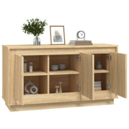 Berkfield Sideboard Sonoma Oak 102X35X55 Cm Engineered Wood - thumbnail 4