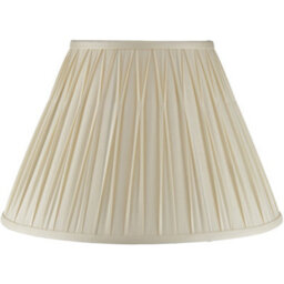 "Loops 2 Pack 16"" Tapered Lamp Shade - Ivory Silk Pinched Pleats Fabric Cover - Table Light" - thumbnail 4