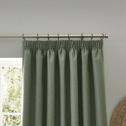 furn. Furn Dawn Textured Blackout Pencil Pleat Curtain Pair Eucalyptus (W)117Cm X (D)183Cm - thumbnail 3