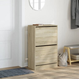 Berkfield Shoe Cabinet Sonoma Oak 60X34X96.5 Cm Engineered Wood - thumbnail 3