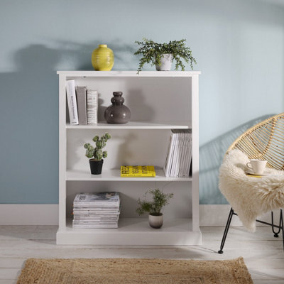 Nöa & Nani Noa & Nani 3 Tier Low Bookcase In Classic White Hemming - image 1