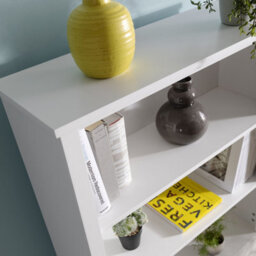Nöa & Nani Noa & Nani 3 Tier Low Bookcase In Classic White Hemming - thumbnail 3
