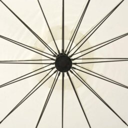 Berkfield Durable Hanging Parasol White 3 M Aluminium Pole - thumbnail 4