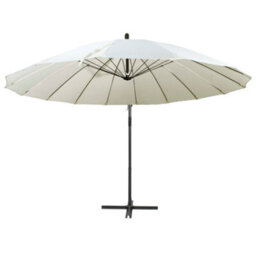 Berkfield Durable Hanging Parasol White 3 M Aluminium Pole