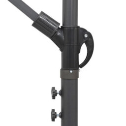 Berkfield Durable Hanging Parasol White 3 M Aluminium Pole - thumbnail 7