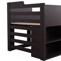 Abrihome Cabin Bed Mid Sleeper Bed Frame Storage Kids Wooden Bed With Drawers Shelf Storage Low Sleeper Bed Single Children's Wooden Bed - thumbnail 6