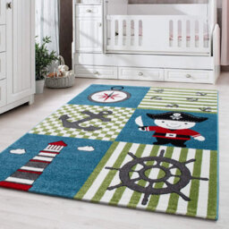 Bravich Blue And Green Sailor Rug - Kids - 160X230Cm - thumbnail 1