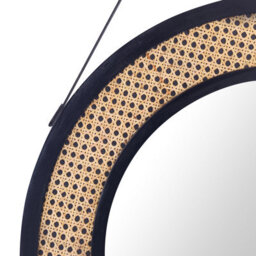 Beliani Wall Mirror Cambrai 70 Cm 104 Cm Rattan Natural - thumbnail 5