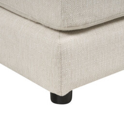 Wyld And Coco U-Shaped Corner Sofa Light Beige Polyester 5-Seater Large - thumbnail 9