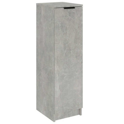 Berkfield Sturdy Shoe Cabinet Concrete Grey 30X35X100 Cm Engineered Wood - image 1