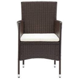 Berkfield 11 Piece Garden Dining Set Poly Rattan Brown - thumbnail 5