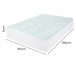 Lavio Mattress Topper Pillowtop Memory Foam Cover Bed Protector Single - thumbnail 4